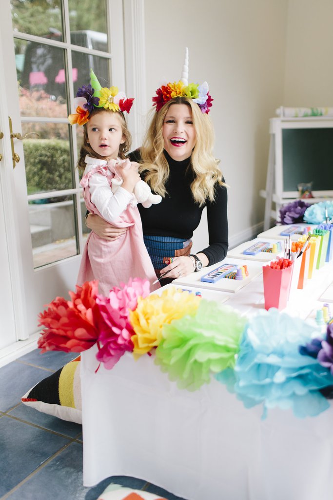 At 37-Weeks Pregnant, 1 Mom Threw the Chicest Rainbow Birthday Party You've Ever Seen