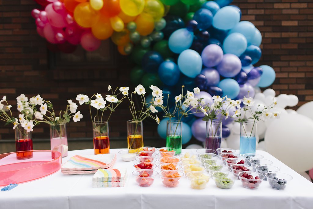 At 37-Weeks Pregnant, 1 Mom Threw the Chicest Rainbow Birthday Party You've Ever Seen