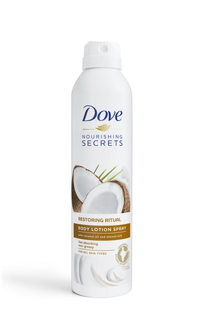 Dove Body Lotion Spray Coconut