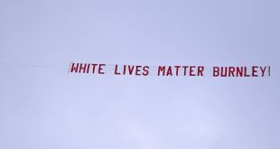 Σάλος στην Αγγλία με ιπτάμενο πανό «White lives matter» πάνω από το Μάντσεστερ Σίτι - Μπέρνλι